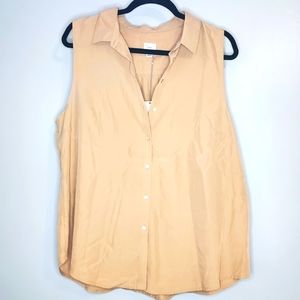 Button up Sleeveless blouse